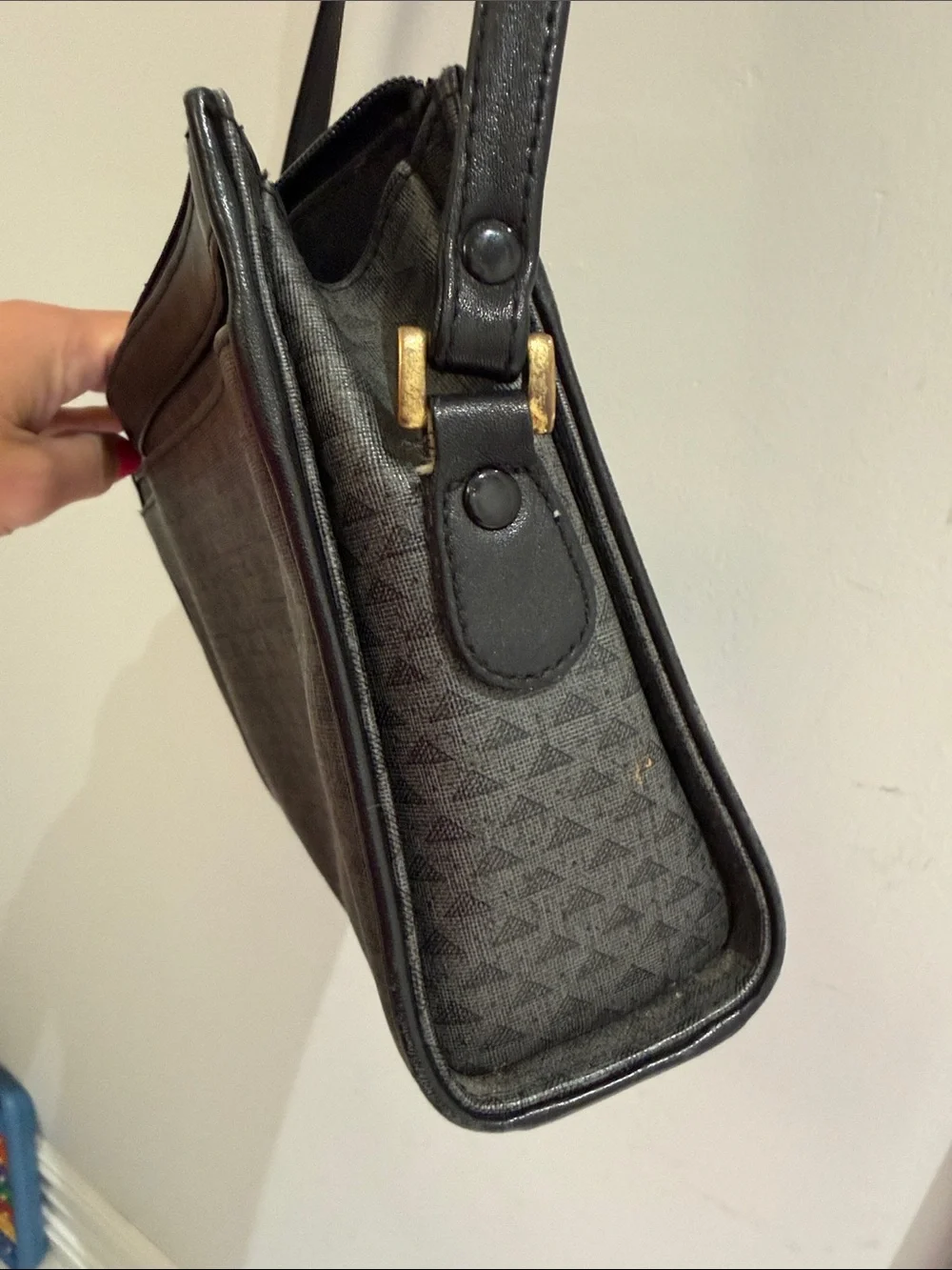 Vintage Liz Claiborne Monogram Shoulder Bag